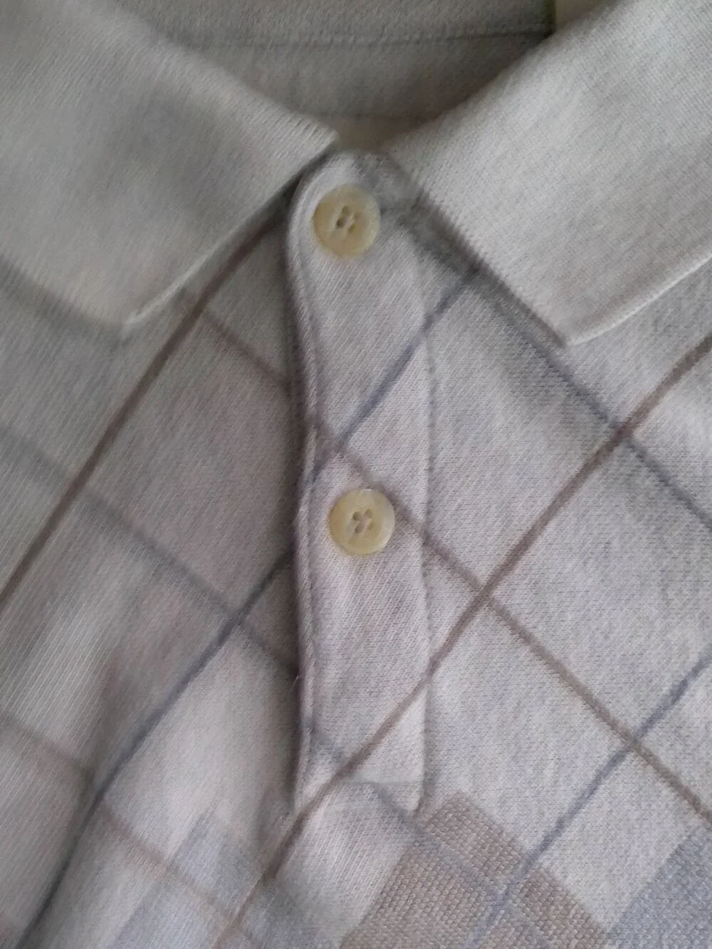 HAGGAR CLOTHING Men's Sweater Collared Stone Argyle Earthtone Design XXL